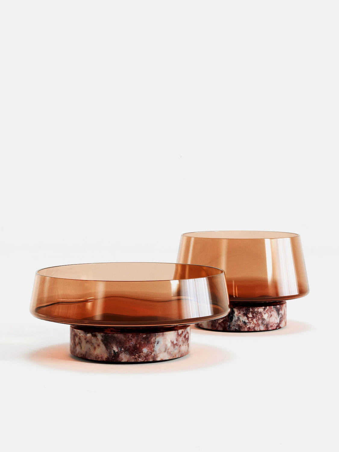 Eclipse Bowls by Dawid Rószczka - studio shot of the medium and high bowls